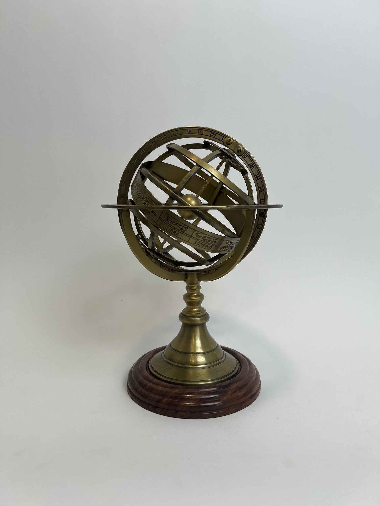 Astrolabio Esférico Base Madera