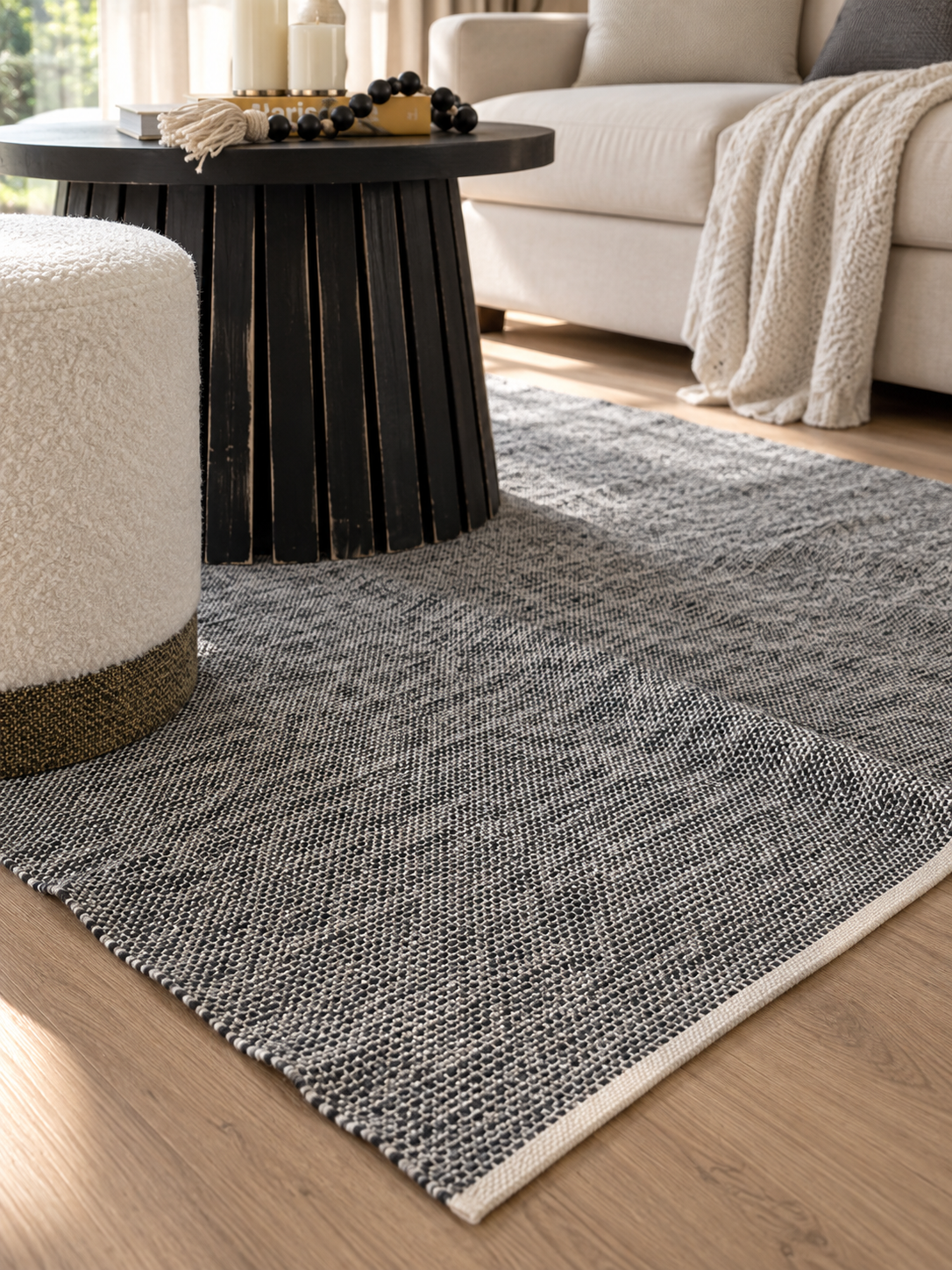Alfombra Algodón Gris
