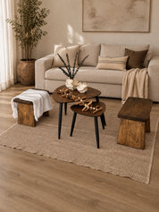 Alfombra Algodón Beige