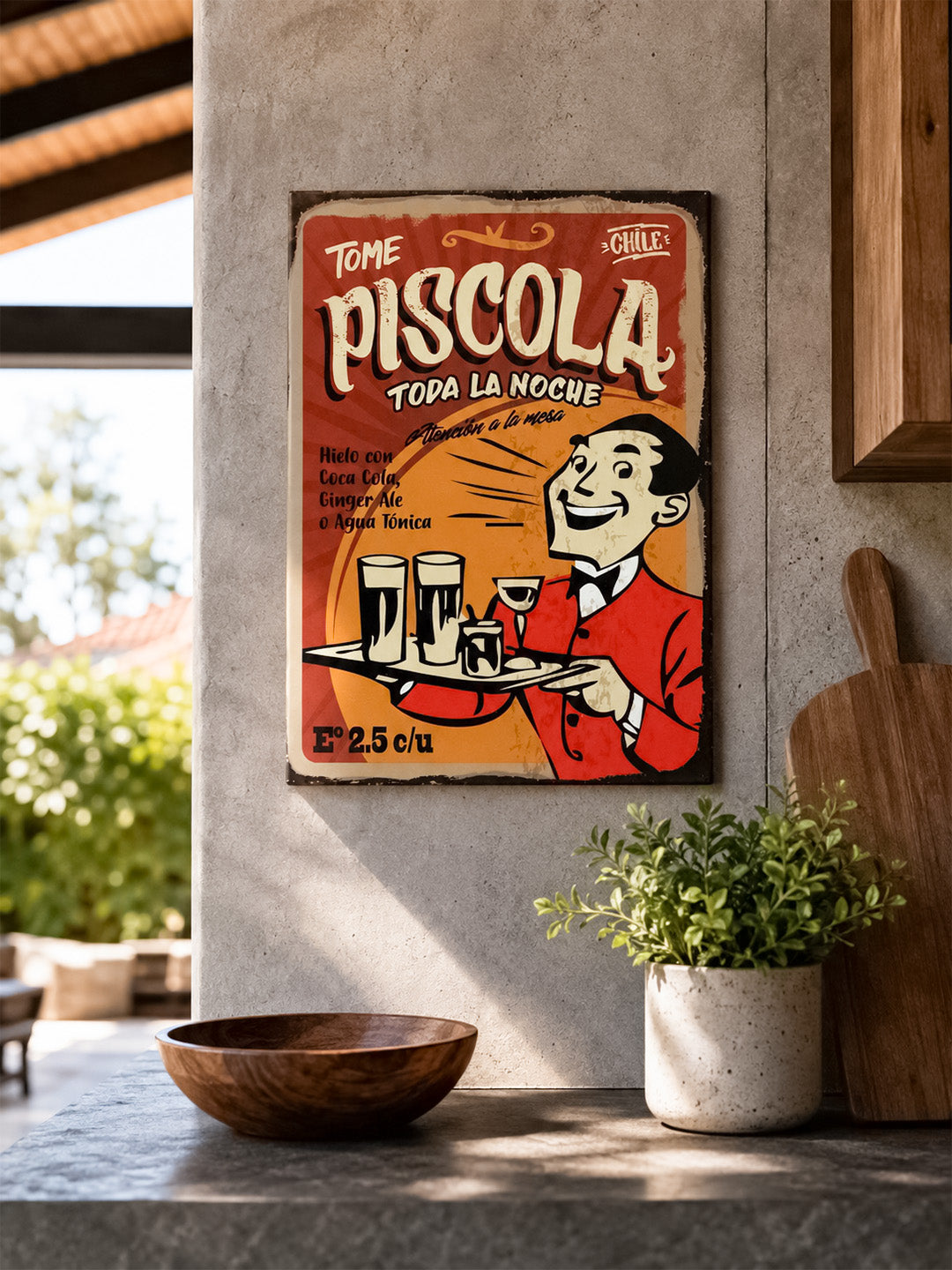 Cartel Populeras "Tome Piscola"