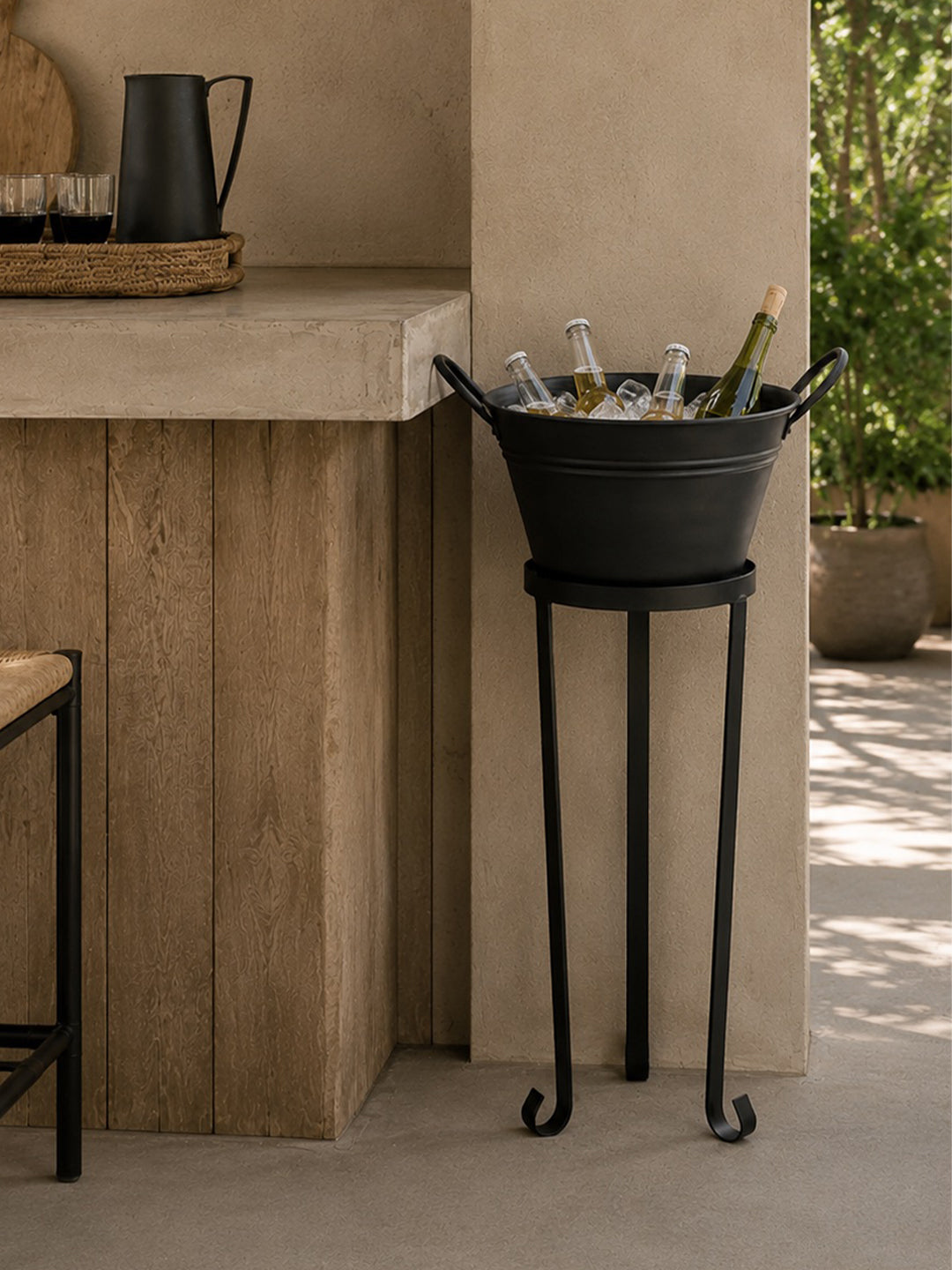 Hielera Pedestal Metal
