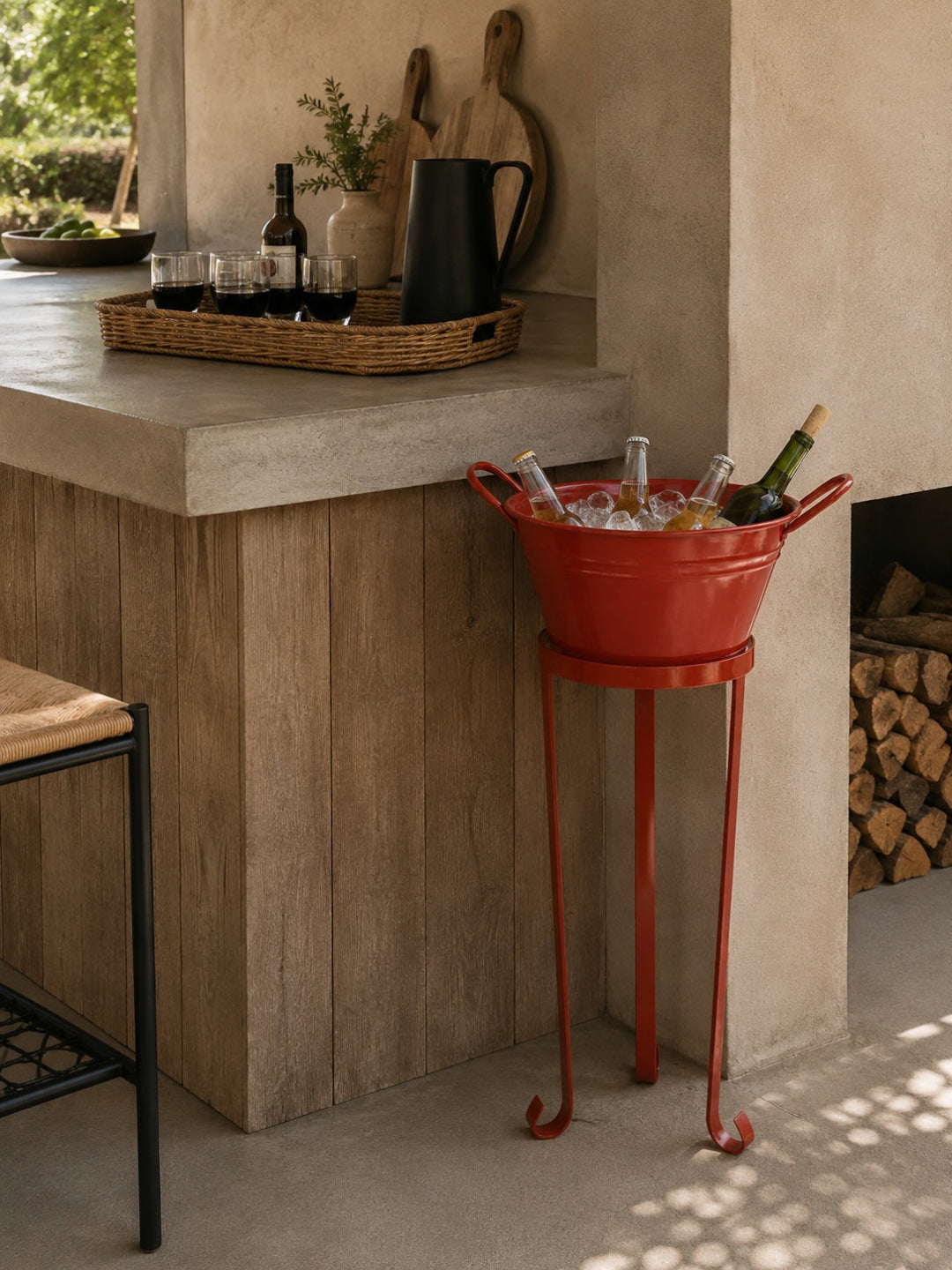 Hielera Pedestal Metal