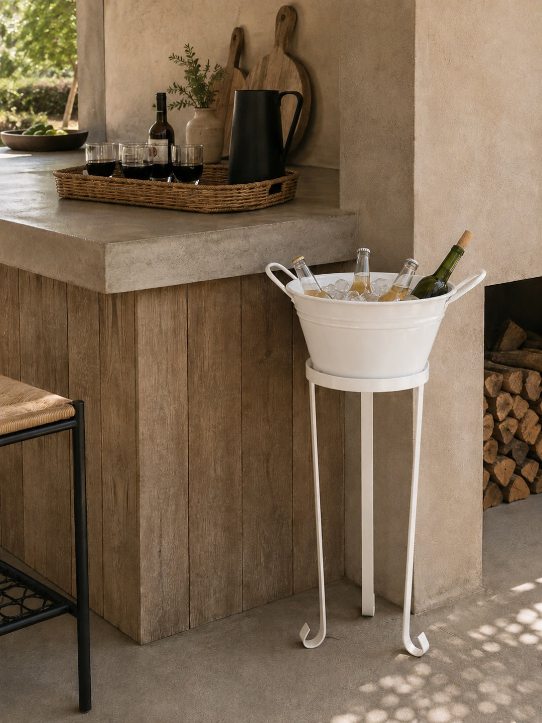 Hielera Pedestal Metal
