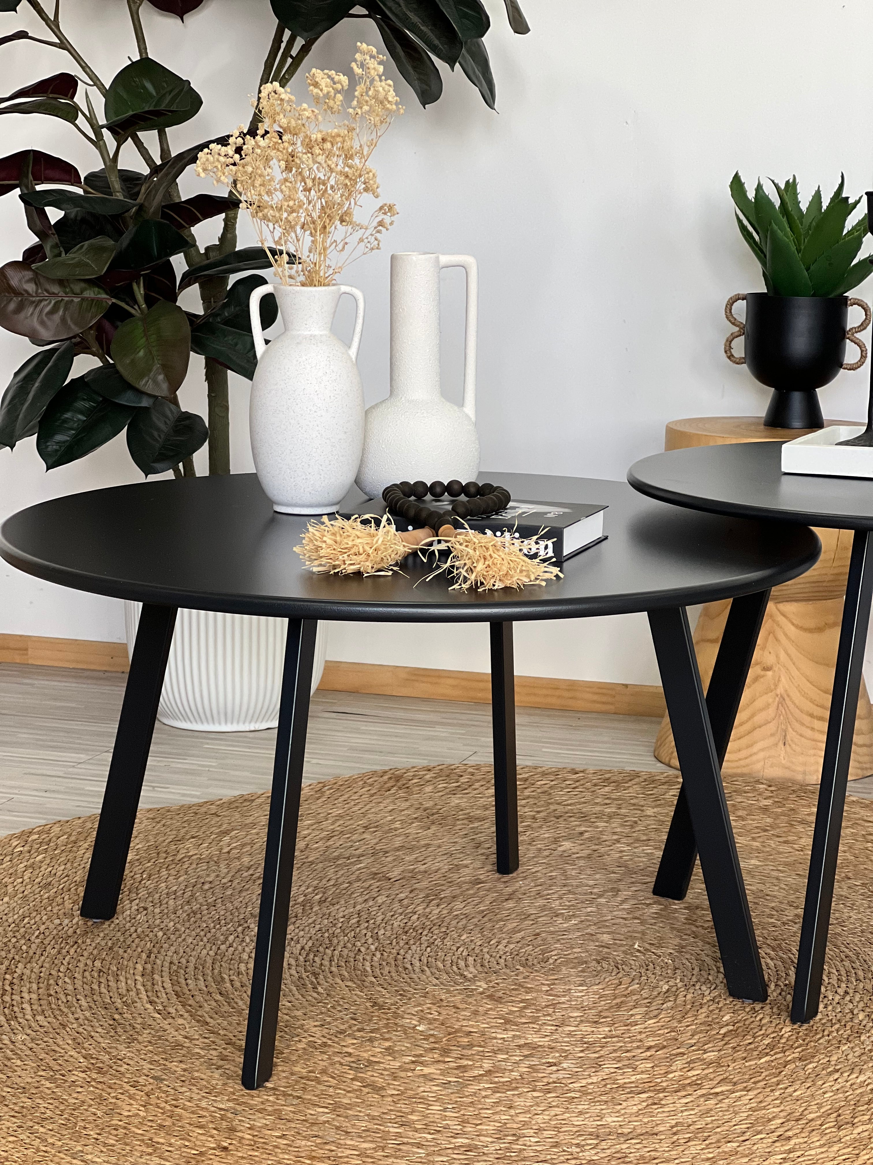 Mesa Terraza Negro Opaco