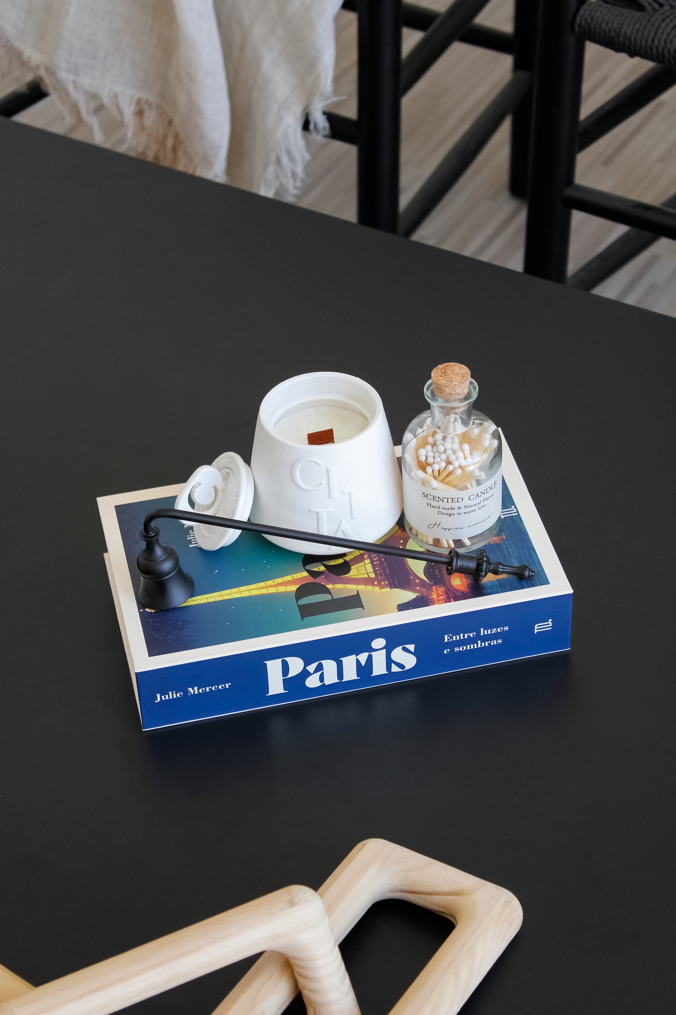 Caja Libro "Paris" Azul