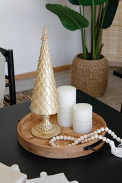 Pino Navidad Dorado Poli