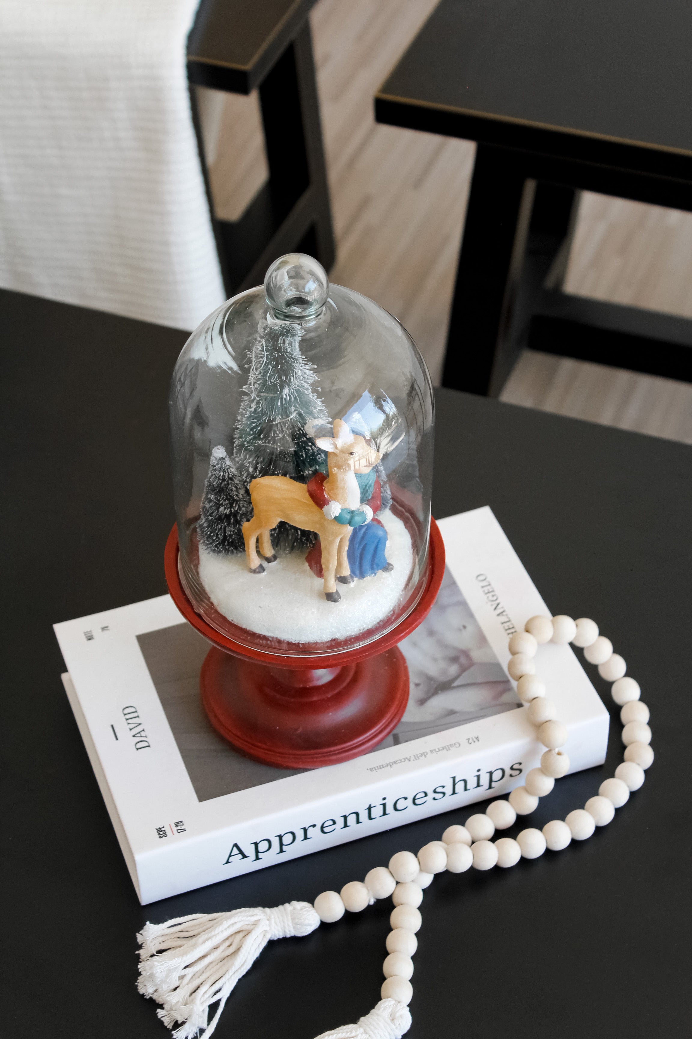 Cúpula Led Navideña Base Roja