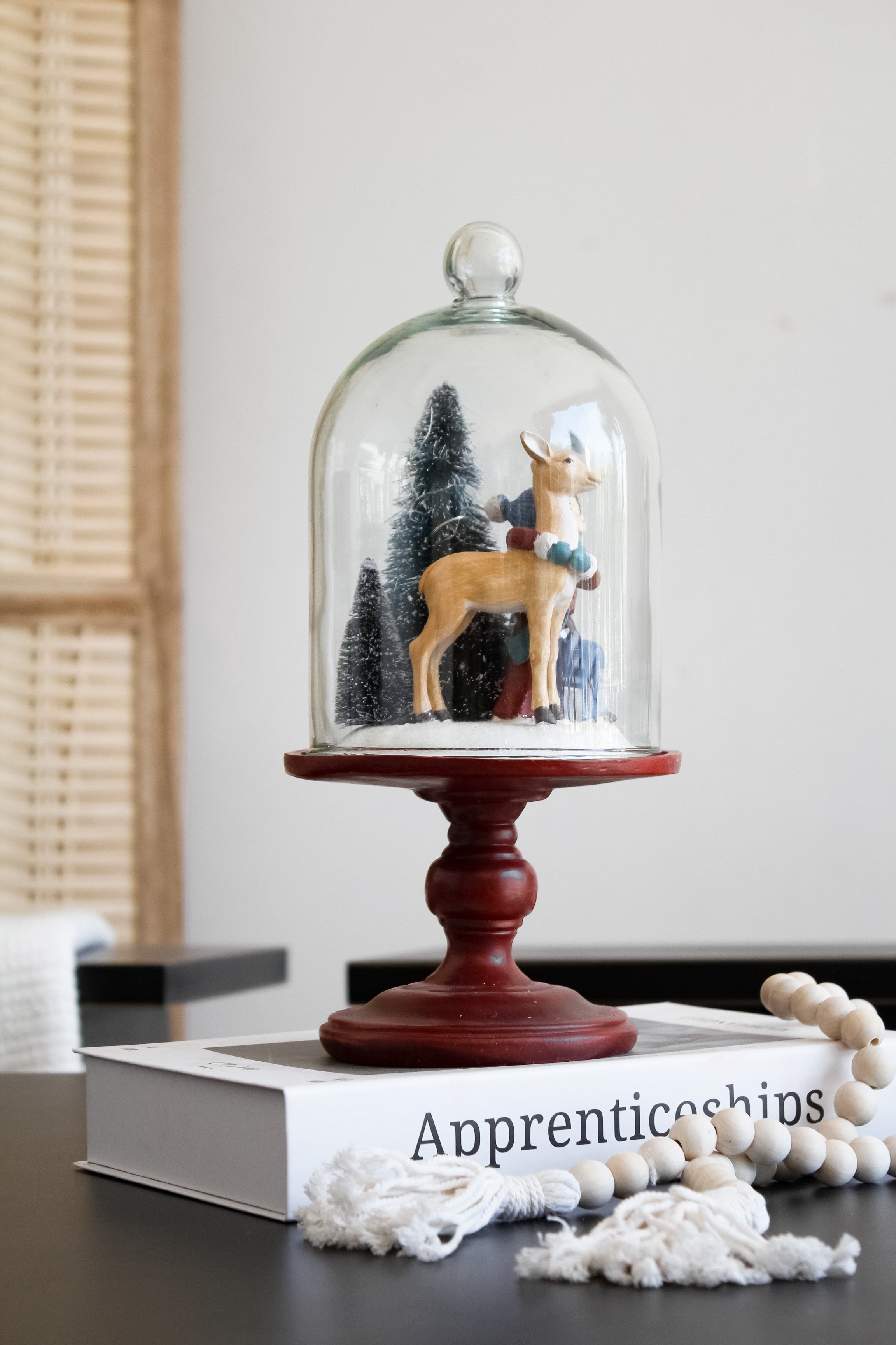 Cúpula Led Navideña Base Roja