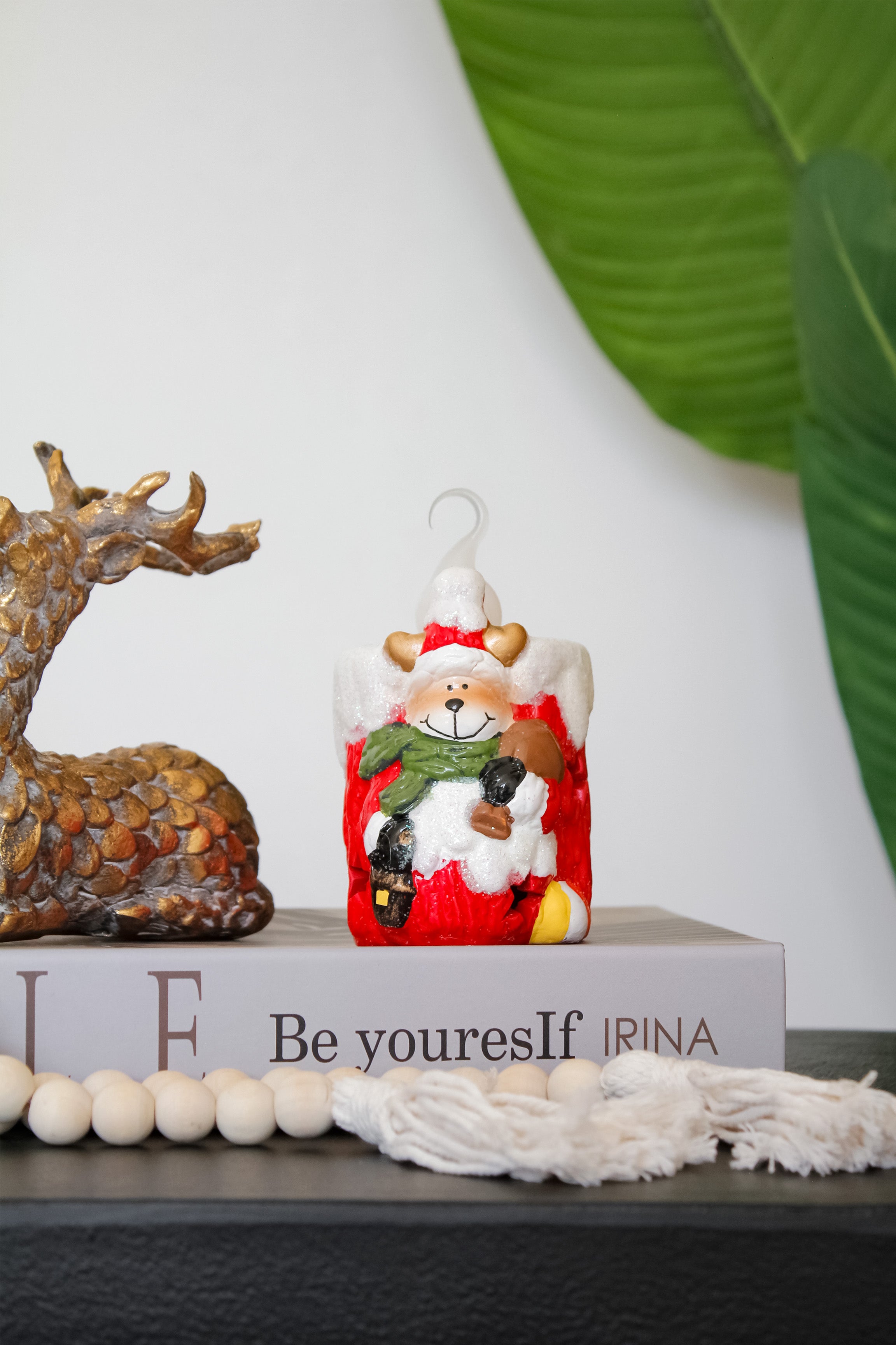 Vela Led Oso Navideño