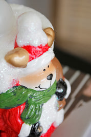 Vela Led Oso Navideño