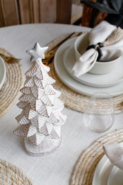 Pino Navidad Blanco Hoja Redonda