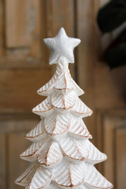 Pino Navidad Blanco Hoja Redonda