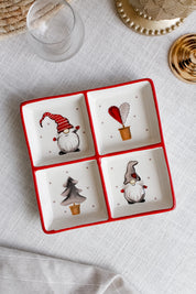 Plato Seccional Figuras Navideñas