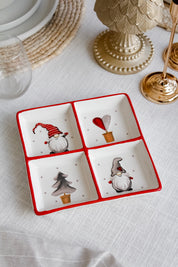 Plato Seccional Figuras Navideñas