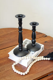 Portavela Metal Negro