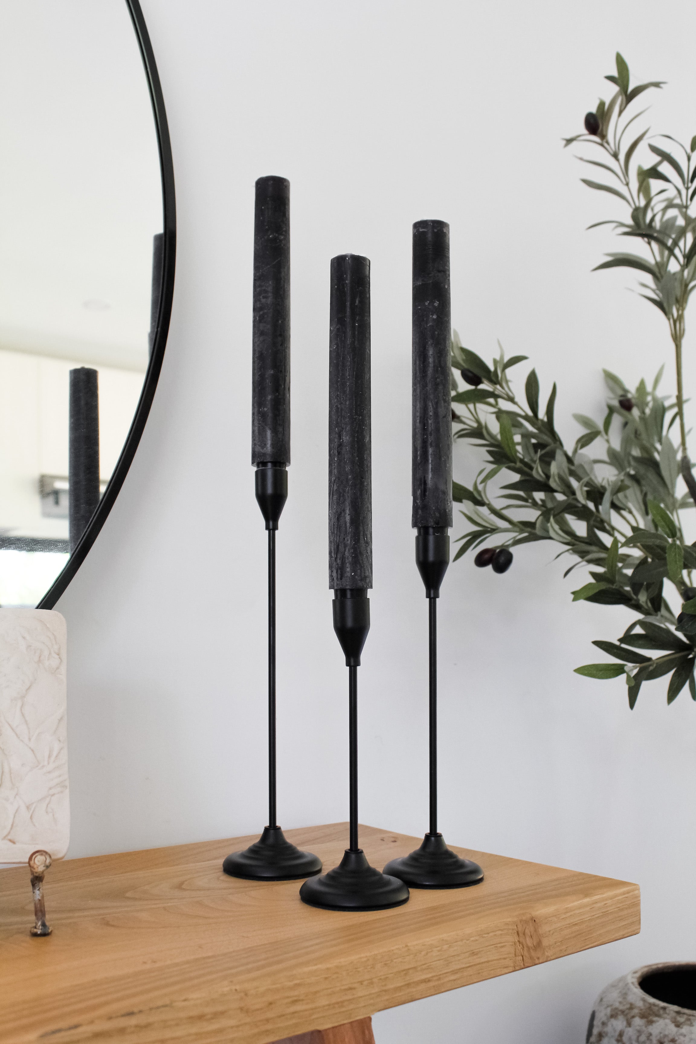 Set Portavelas Latón (x3)