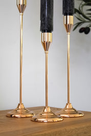 Set Portavelas Latón (x3)