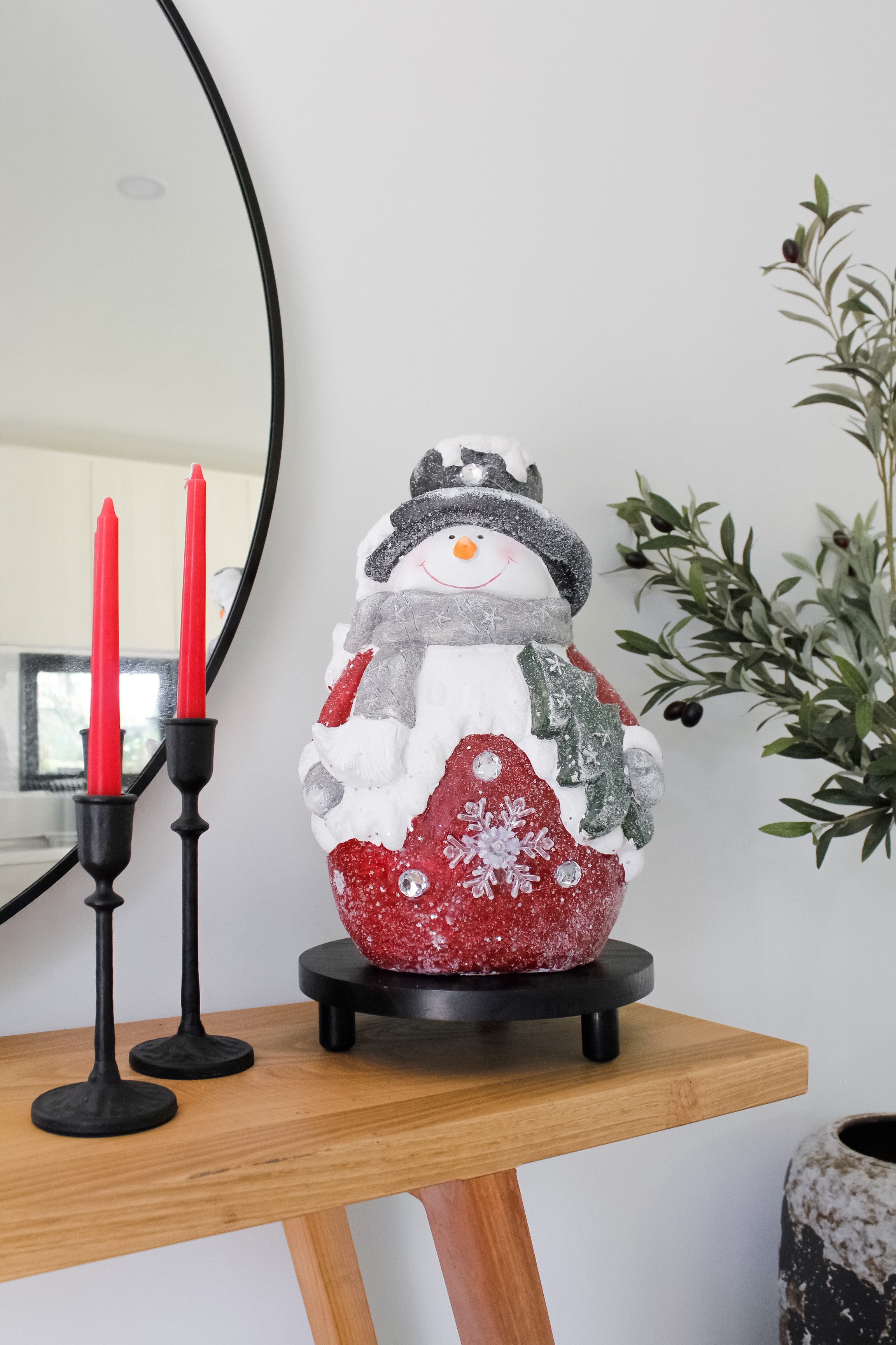 Muñeco de Nieve Colores Led