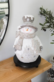 Muñeco de Nieve Crema Led