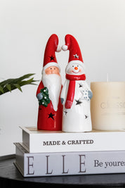 Figura Led con Gorro Navideño