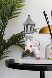 Farol Led Muñeco de Nieve