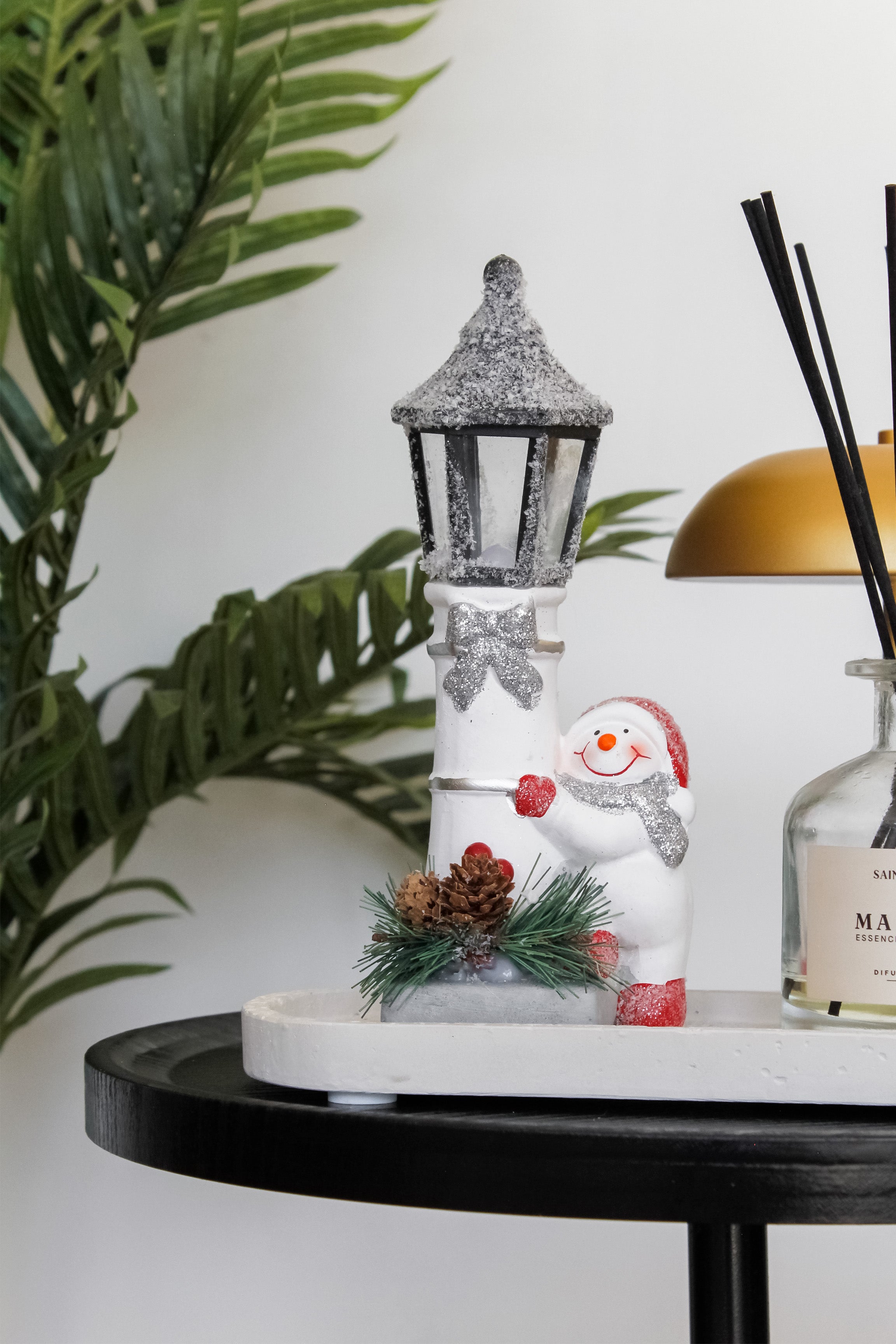 Farol Led Muñeco de Nieve