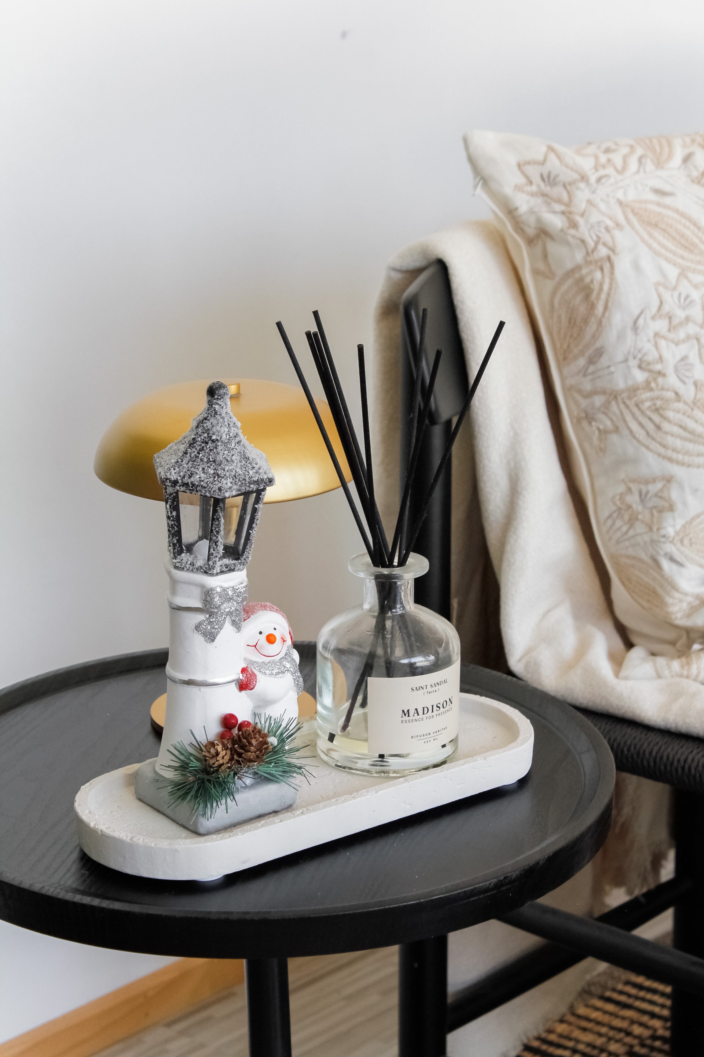 Farol Led Muñeco de Nieve