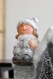 Casita Niña Led Navideña