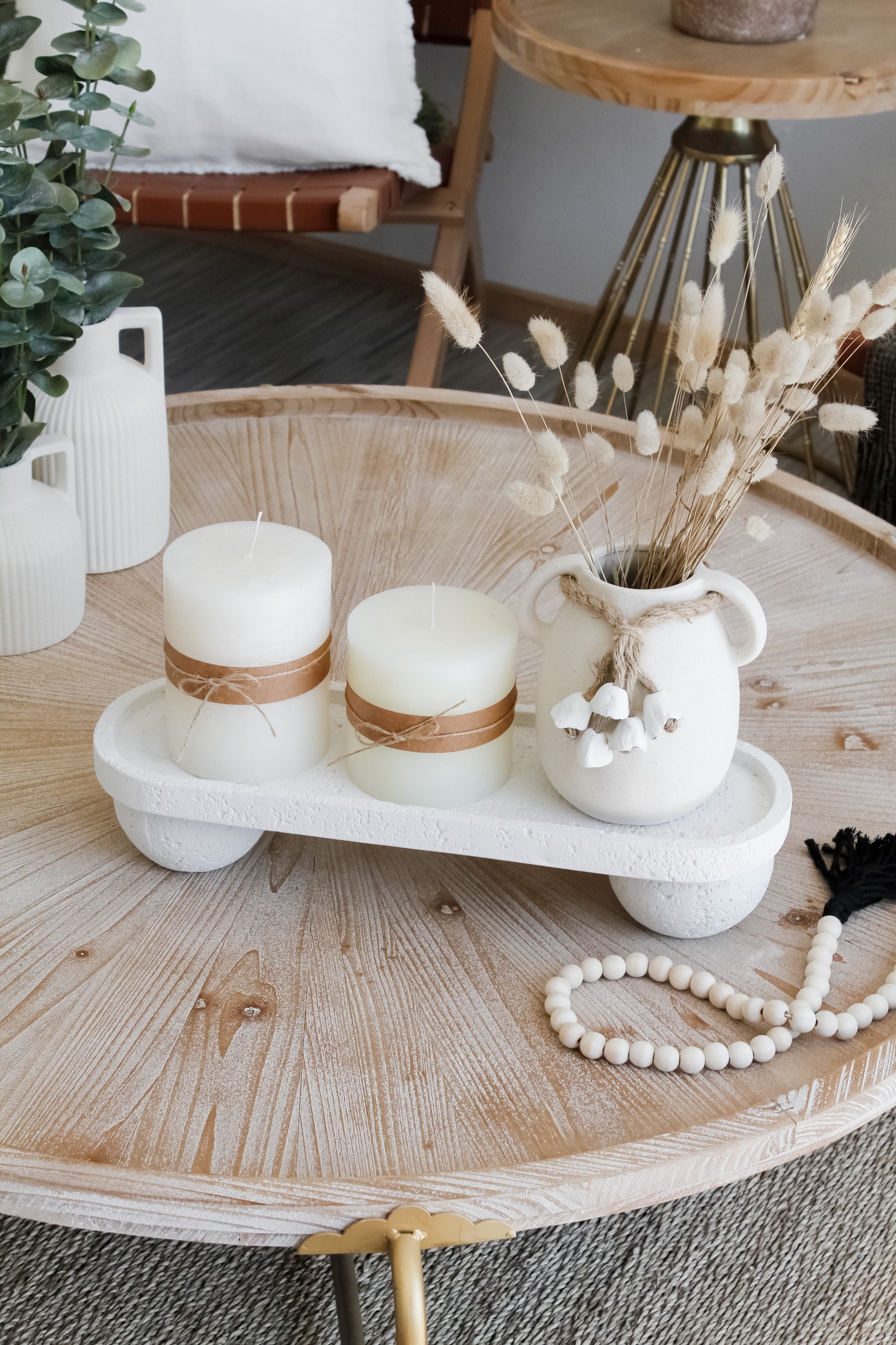 Bandeja Piedra 2 Círculos Grande