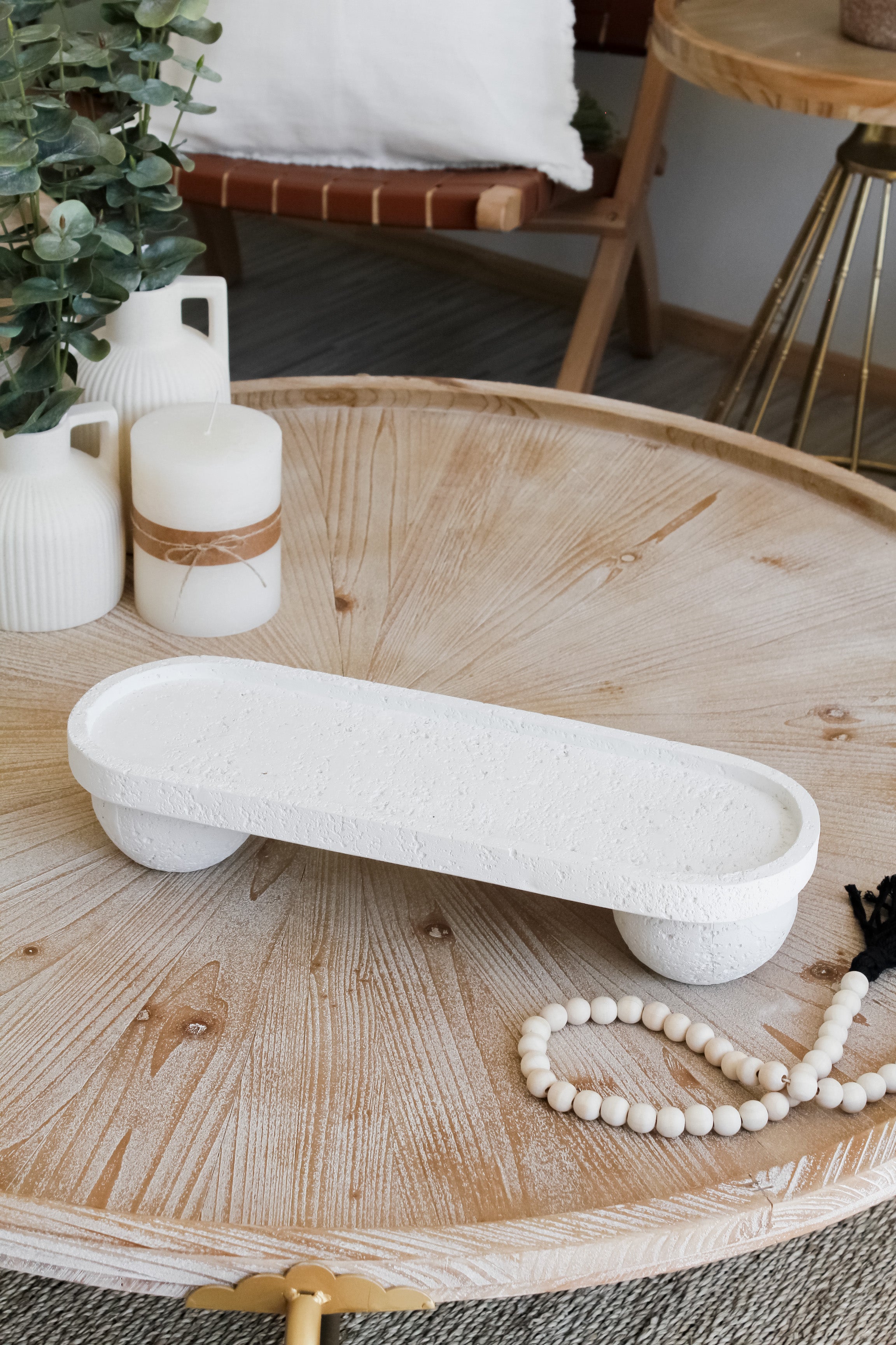 Bandeja Piedra 2 Círculos Grande