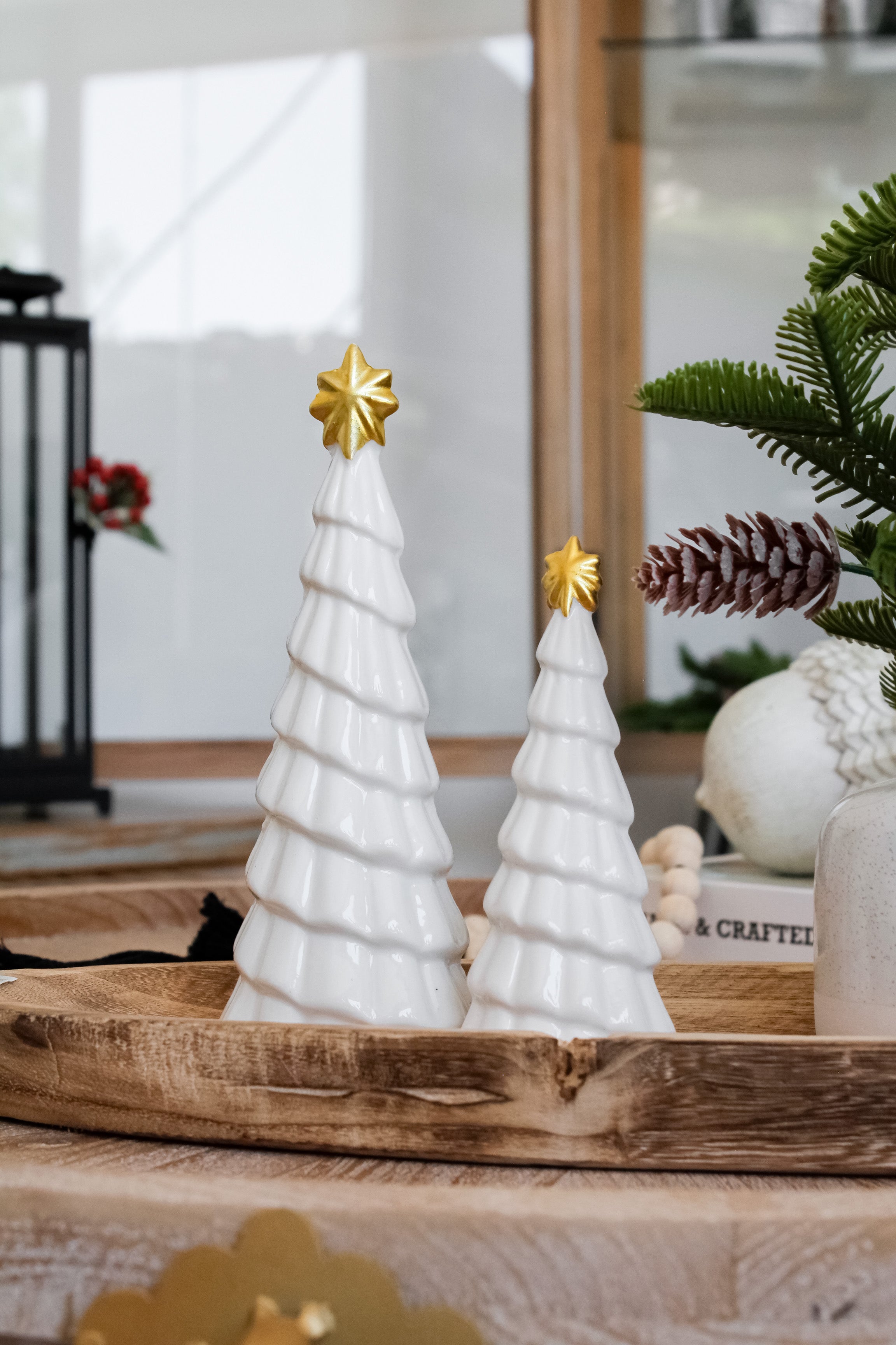 Pino Navidad Cerámica Relieve