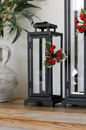 Fanal Metal Negro Muérdago