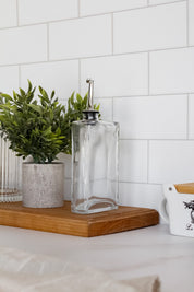 Aceitera Vidrio Rectangular