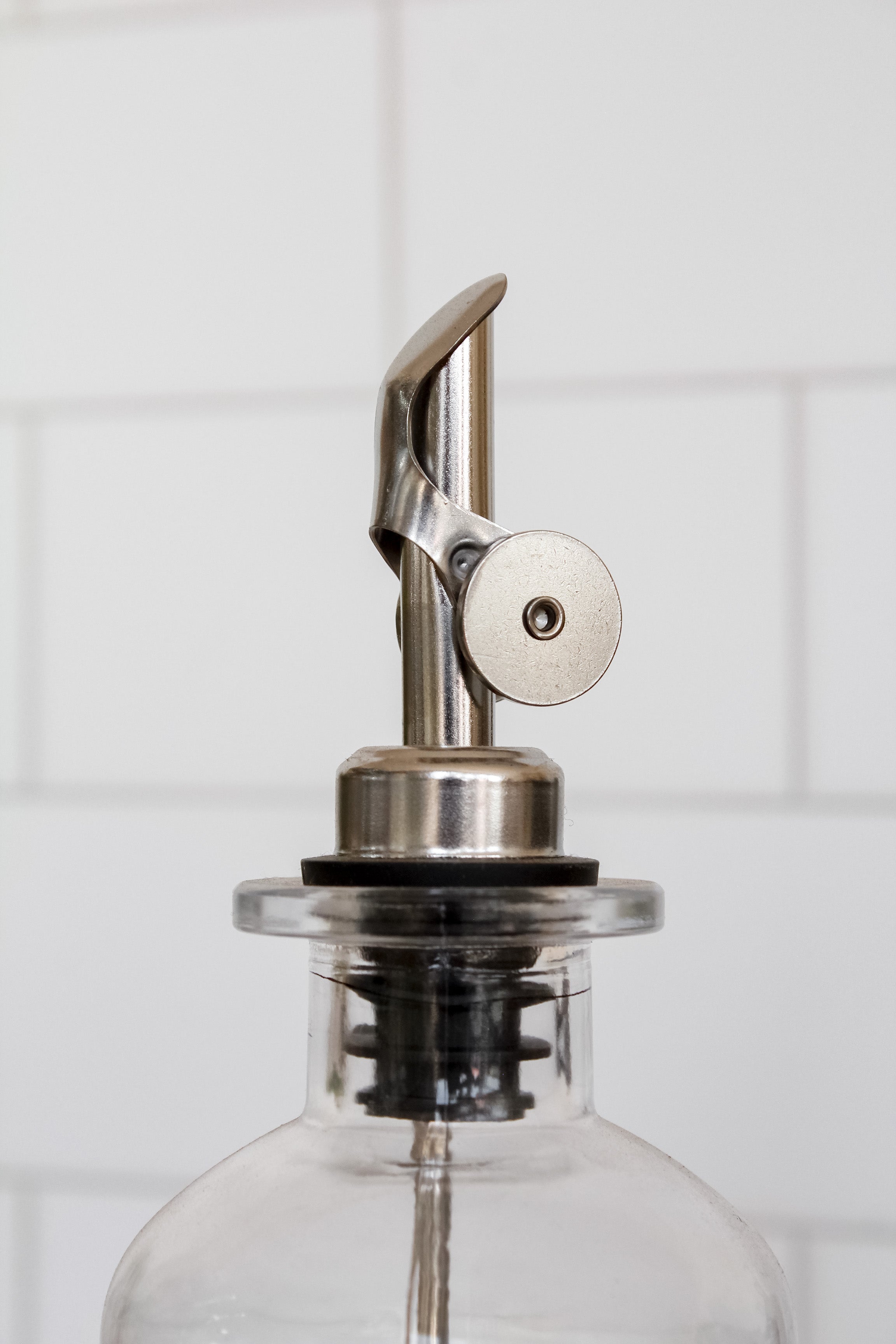 Aceitera Vidrio Cilíndrica