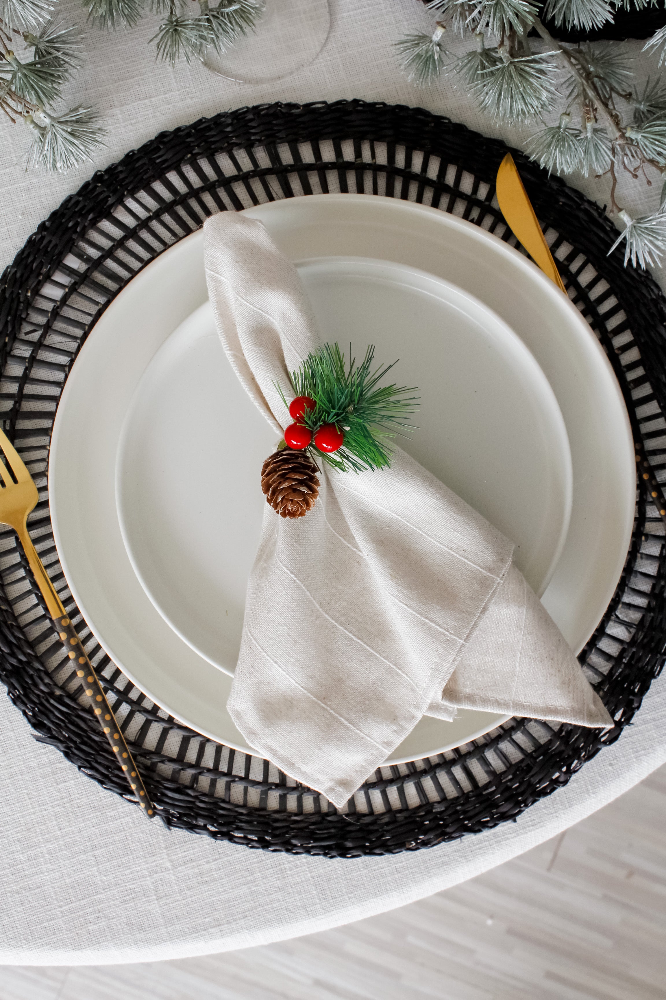 Anillo Porta Servilleta Rama Pino