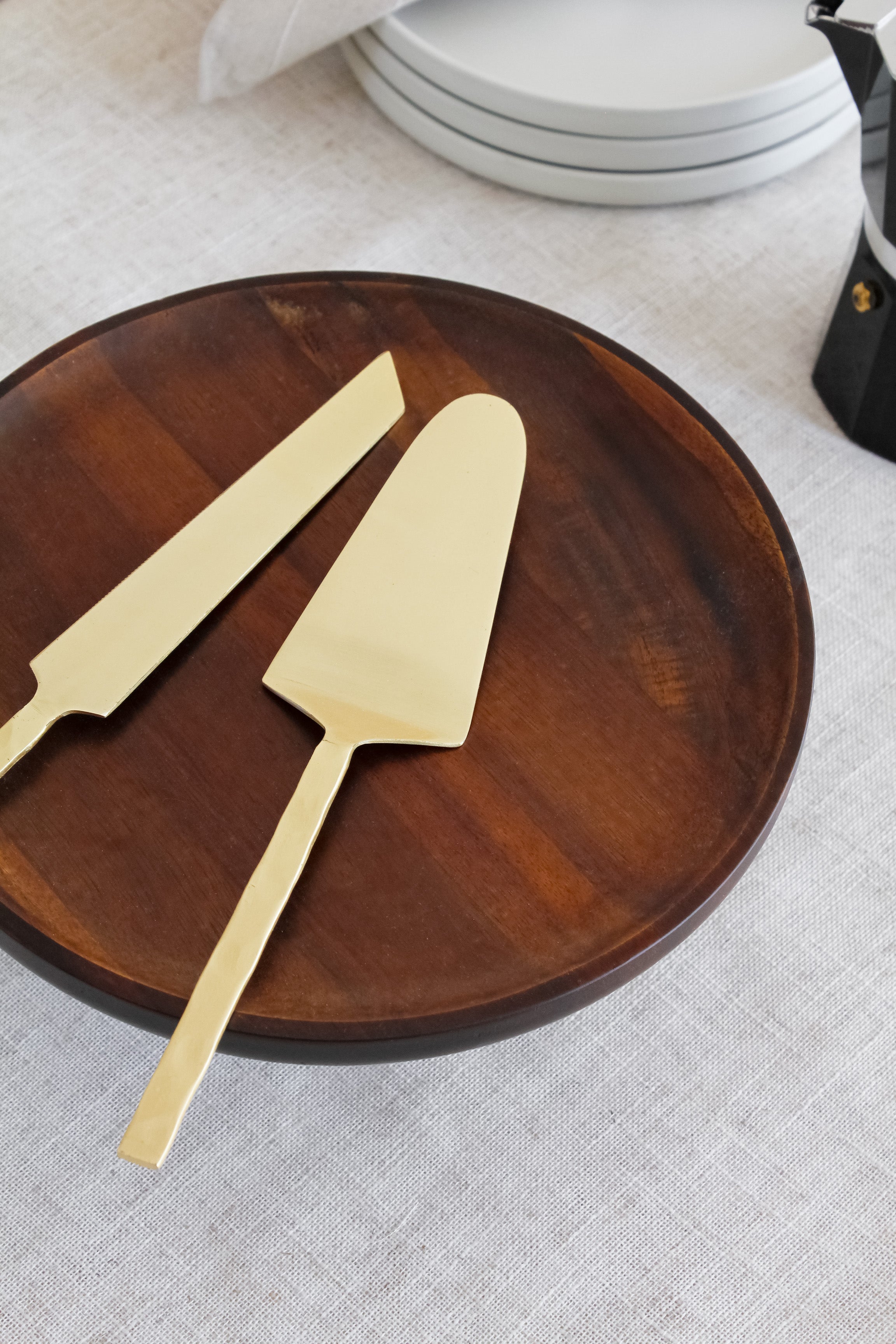 Set Cubiertos Torta Martillados