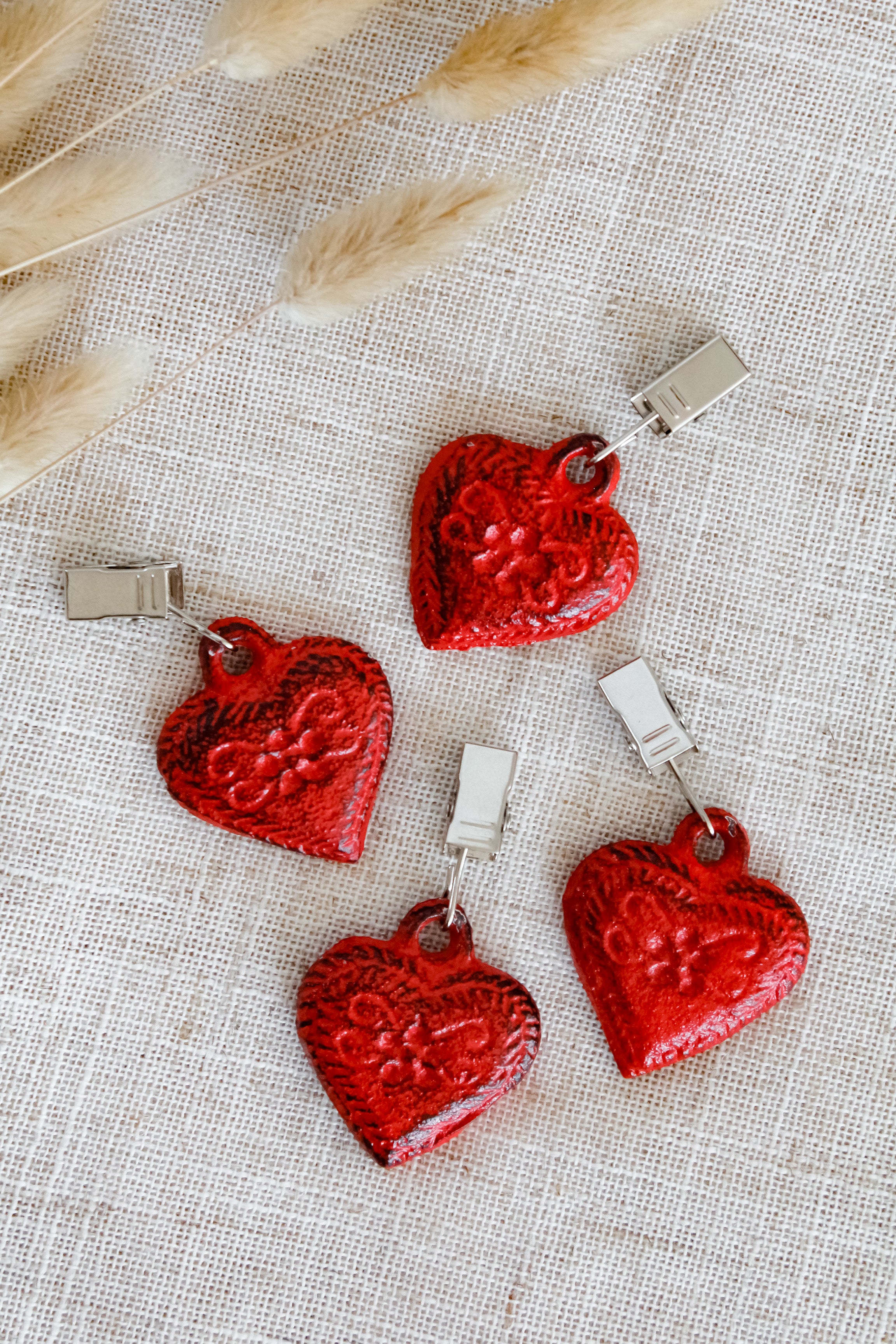 Set Pesos Mantel Corazón (x4)