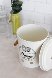 Tarro Latón Organizador Cebollas