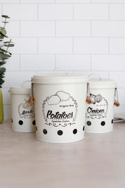 Tarro Latón Organizador Papas