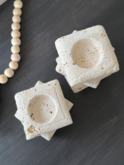 Set Candelabro Piedra