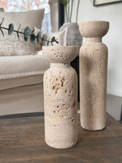 Set Candelabro Piedra Alto