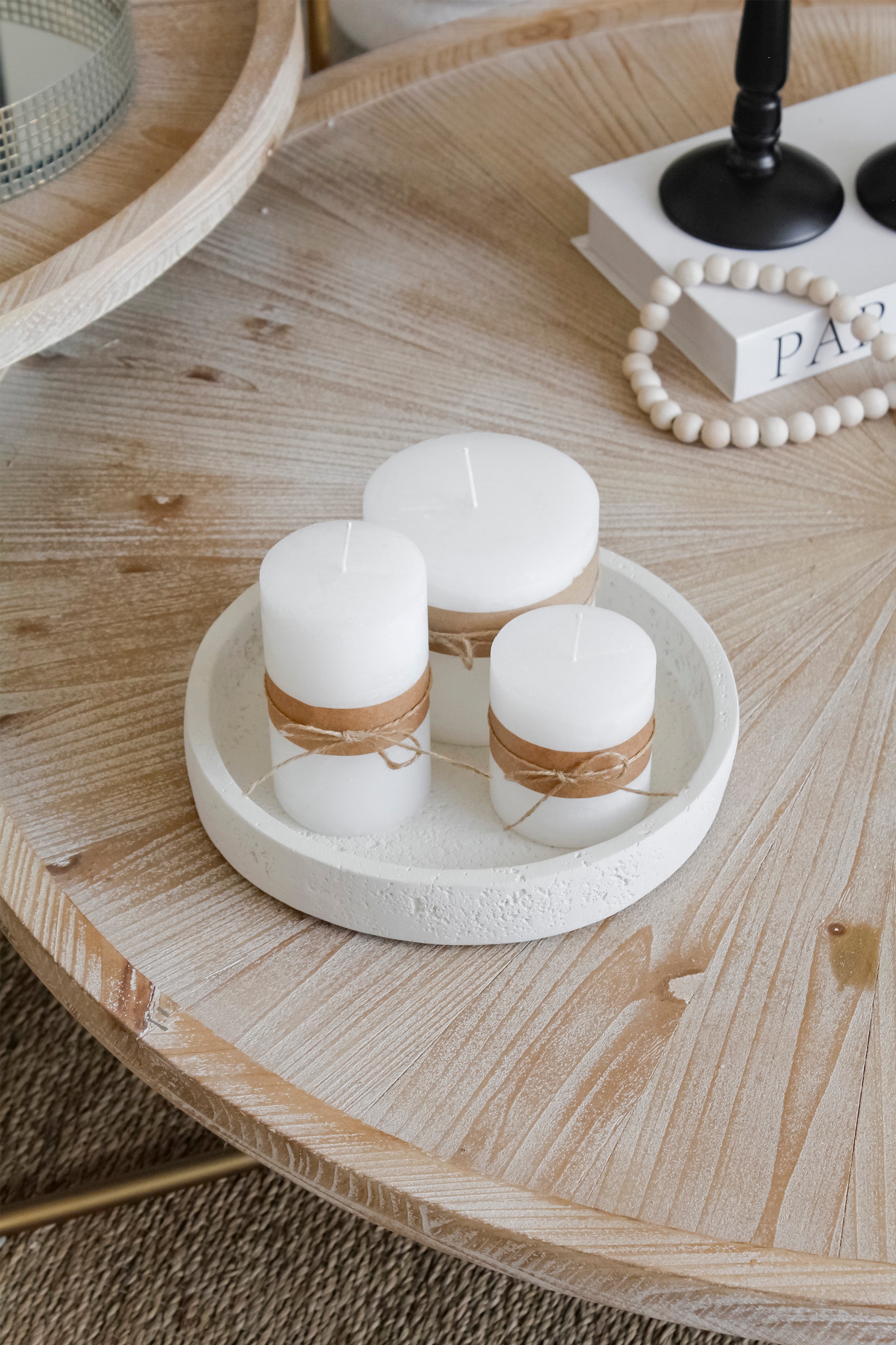 Bandeja Piedra Redonda Grande