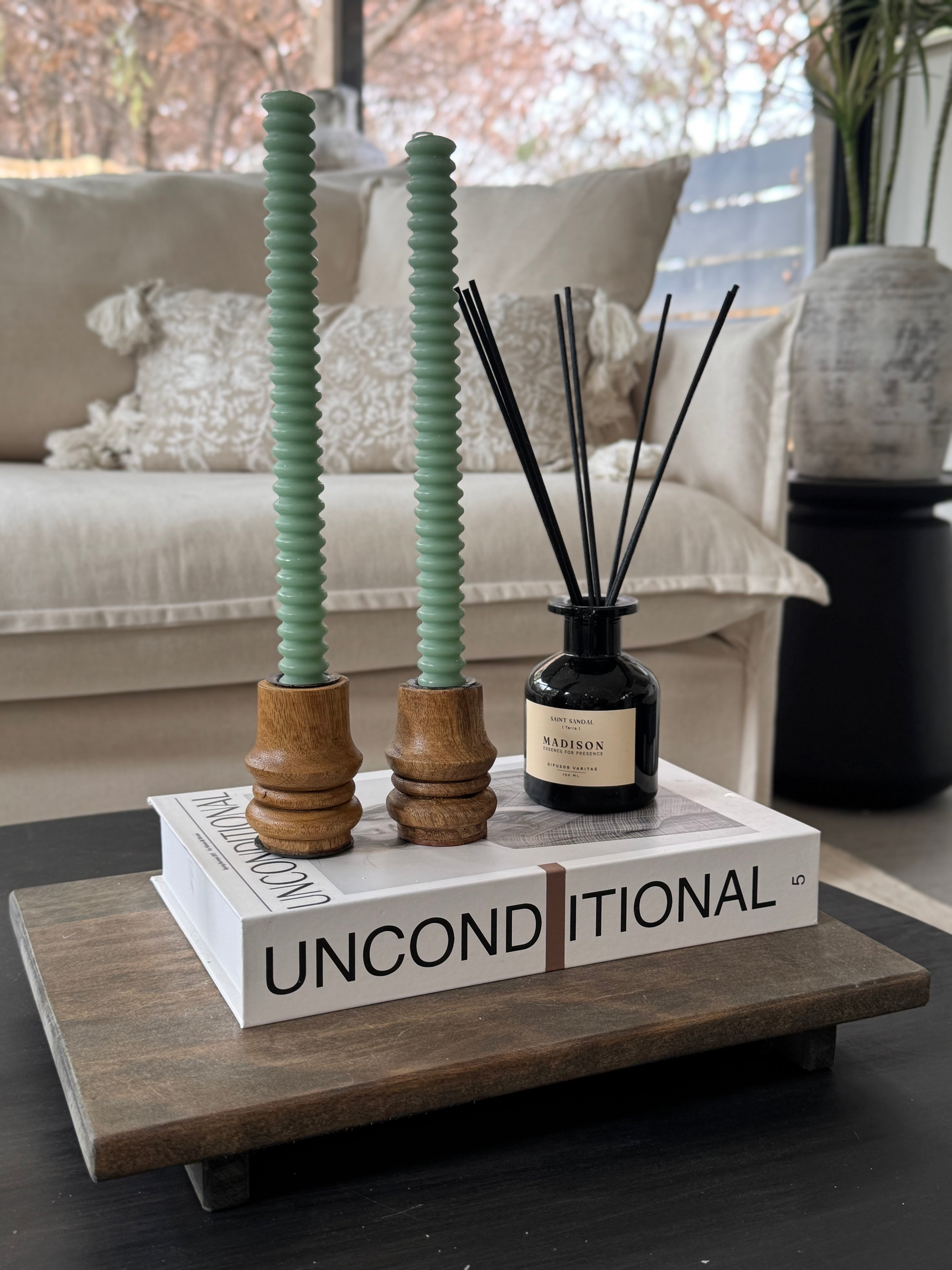 Candelabro Madera Torneado