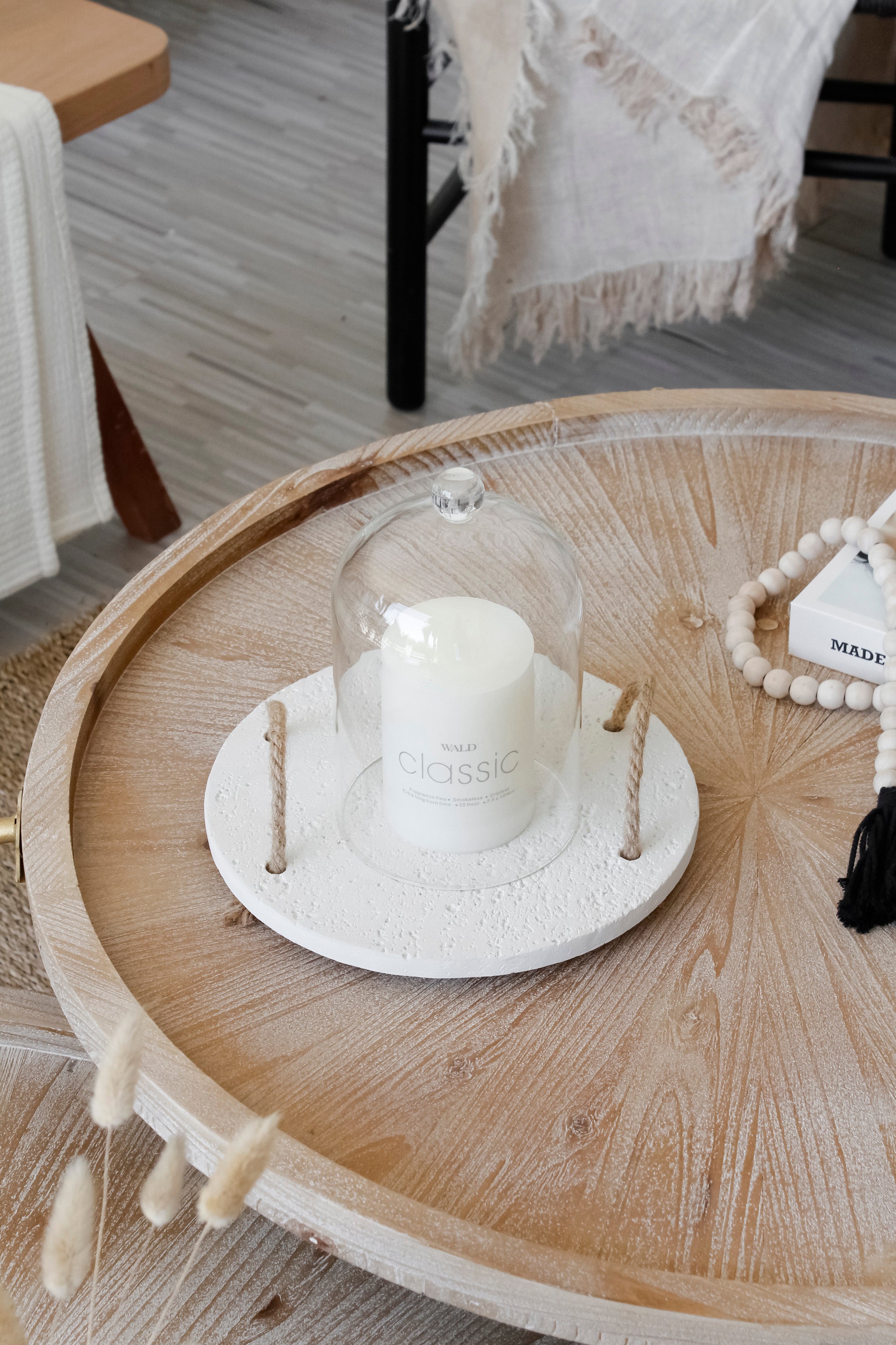 Bandeja Piedra Redonda Plana Chica