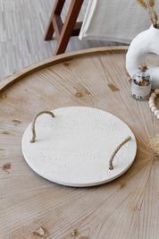 Bandeja Piedra Redonda Plana Grande