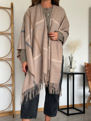 Poncho Beige
