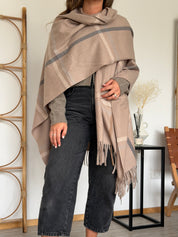Poncho Beige