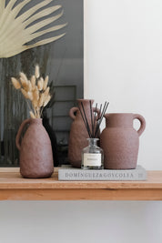 Jarrón Poroso Café