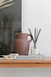 Jarrón Poroso Café