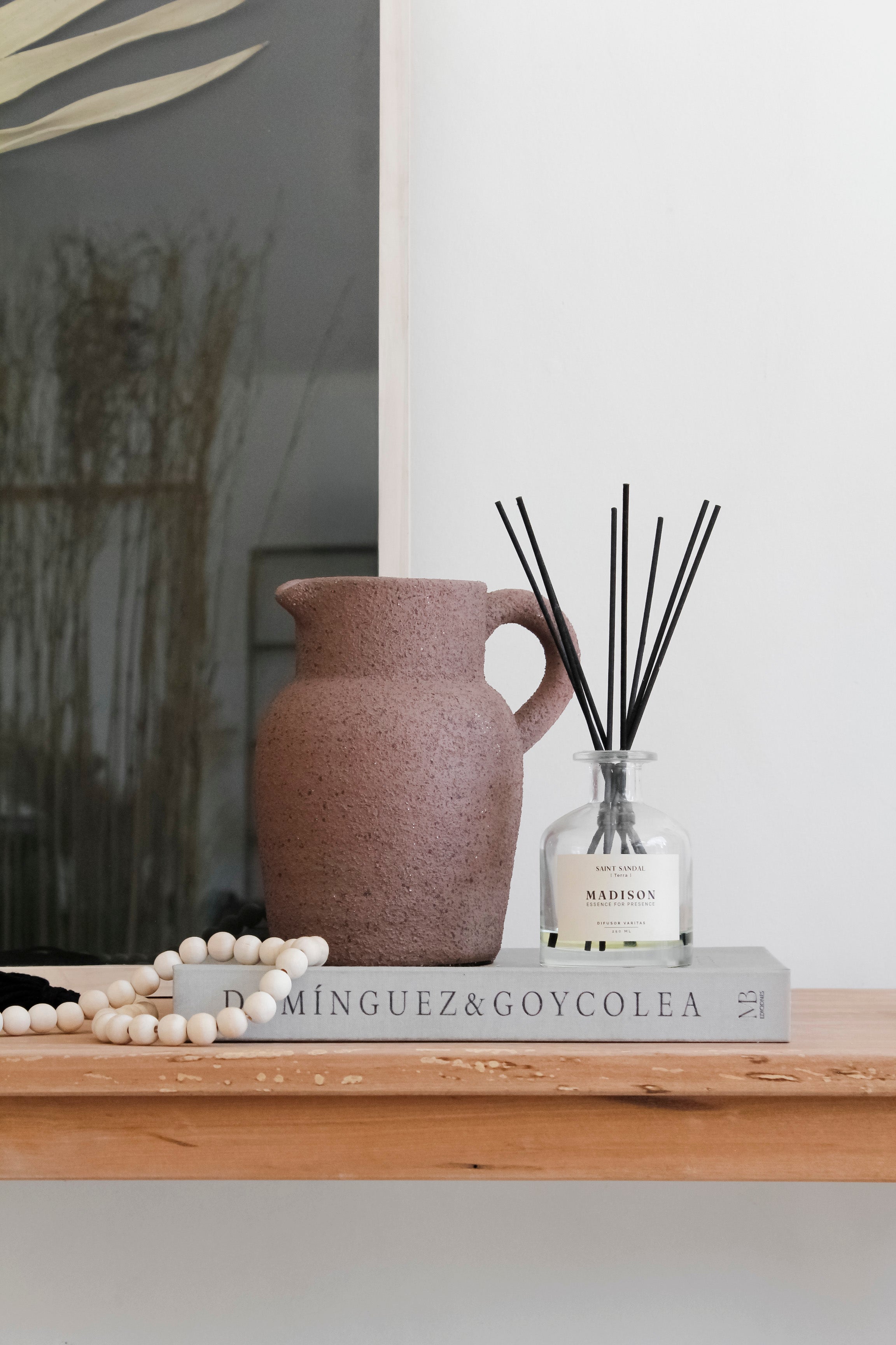 Jarrón Poroso Café